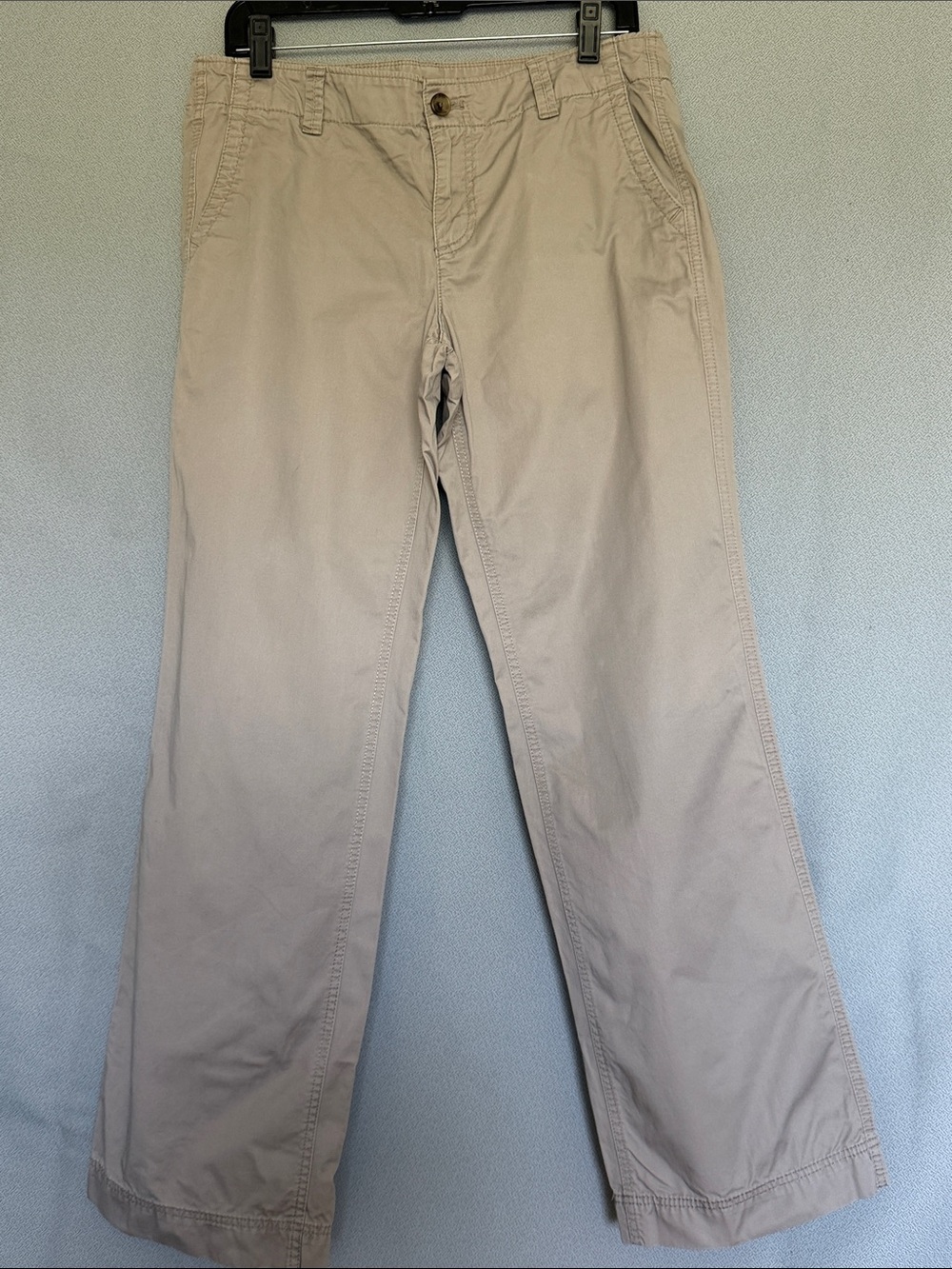 GAP Straight Khaki Pants in Beige